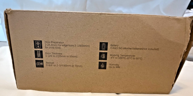 Keypad Digital Deadbolt Electronic Keyless Entry Home Lock Veise RZ‑A NIB gallery
