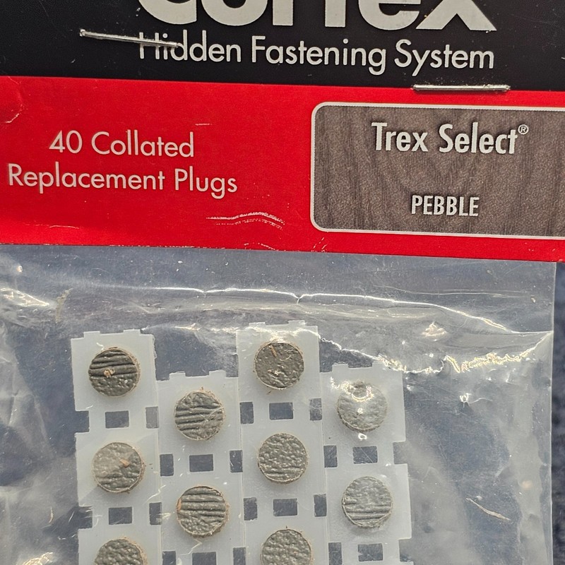 (40 Pieces) FastenMaster Cortex Collated Replacement Plugs - Trex Select Pebble gallery