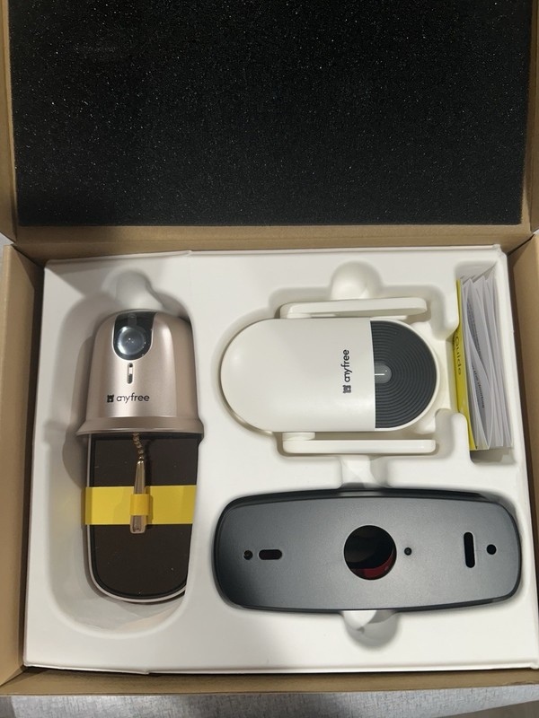 anyfree Solar/Battery Wireless Wi-Fi Video Doorbell 2-Way Talk Alexa 165°