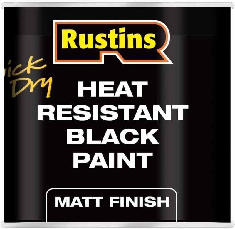 Heat Resistant Black Paint 250ml - Versatile Indoor/Outdoor Protection gallery