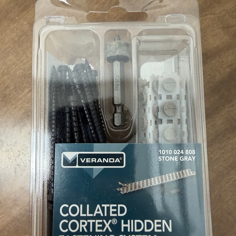 Collated Cortex Hidden Fastening System for Decking 2-1/2 In. Stone Gray 2 pack gallery