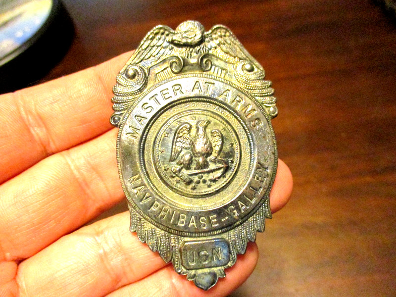 Master At Arms United States Navy-NAVPHIBASE-GALLEY USN Obsolete RARE BADGE