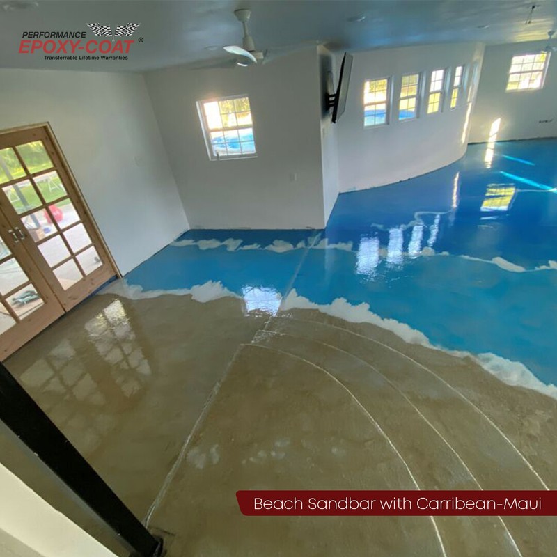 Metallic Half Epoxy Floor Coating Kit 150 sq. ft. ORANGE Base Coat gallery