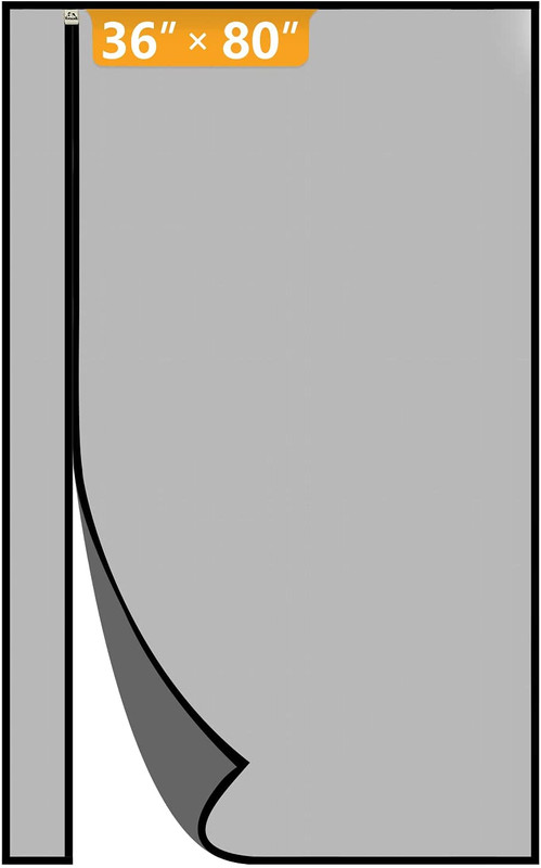 Left Right Side Opening Screen Doors With Magnets Fits Door Size 36 x 80 Black