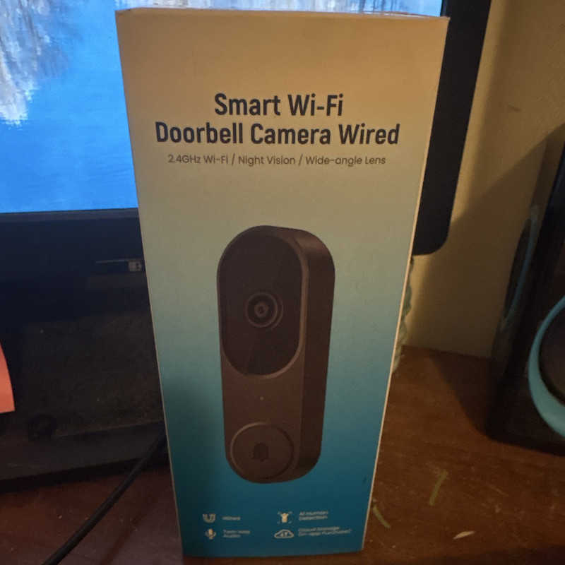 Wired Wi‑Fi Video Doorbell Camera with Night Vision & Wide Angle Lens