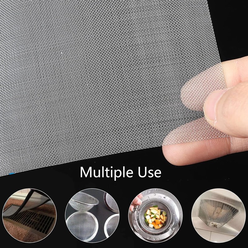 Stainless Steel Mesh Screen #20Mesh -Size:15.7"X47.2"(40X120Cm) SS304 Wire Mesh gallery