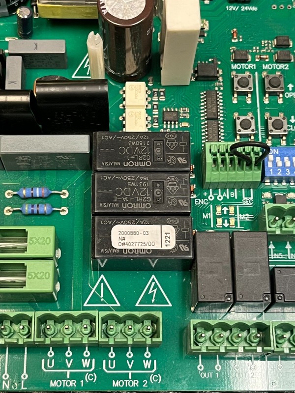 Universal DC Gate Opener Controller PCB Dual Motor 12/24VDC gallery