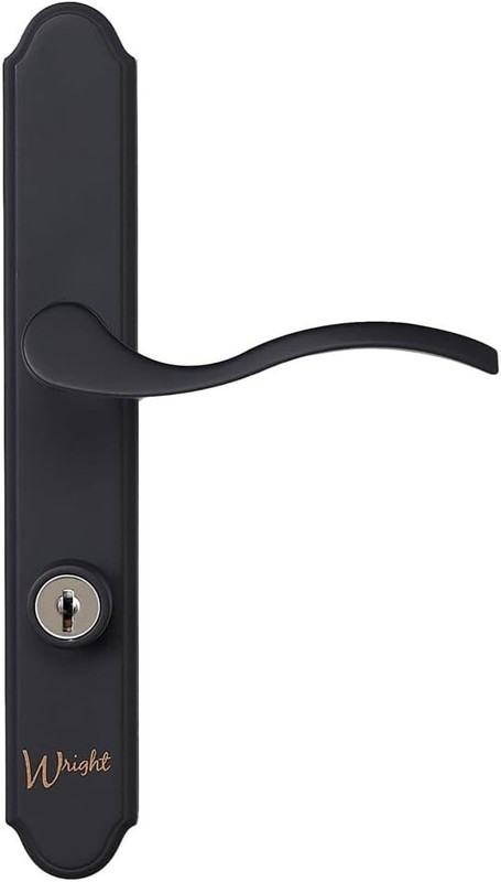 Wright Matte Black Serenade Mortise Storm Patio Door Lock Lever Latch VMT115MB