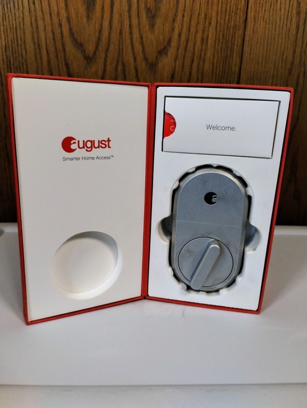 August Smart Deadbolt Lock - 3rd Generation - Silver - Keyless Entry /s gallery