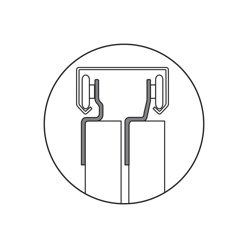 3/4 Inch Sliding Closet Door Roller Kit Zinc Replacement Hardware Set gallery