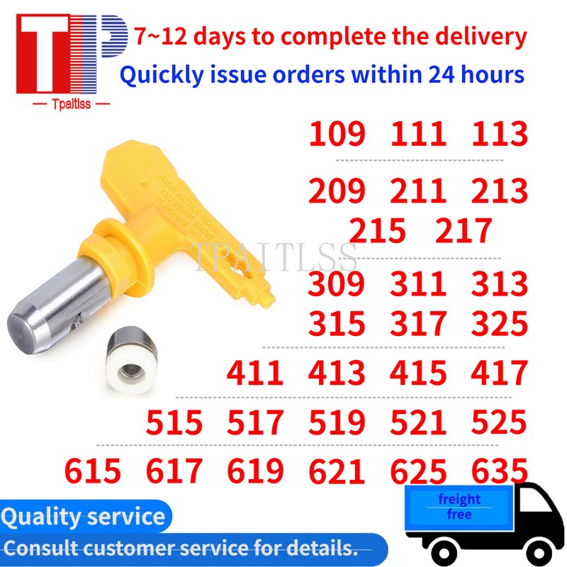 Airless Spray Gun Tips Nozzle for Titan Wagner Paint Sprayer Tool 109 – 635 New