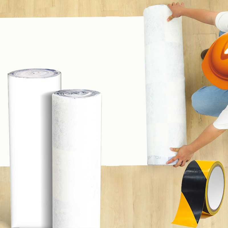 40 in x 100 ft Floor Protection Film Roll, Construction Floor Protection for …