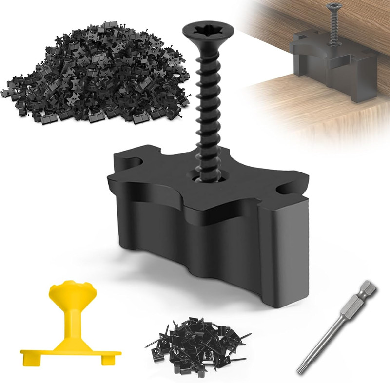 300 PCS Hidden Deck Fasteners for Composite Decking – Universal Nylon Clips (Pre