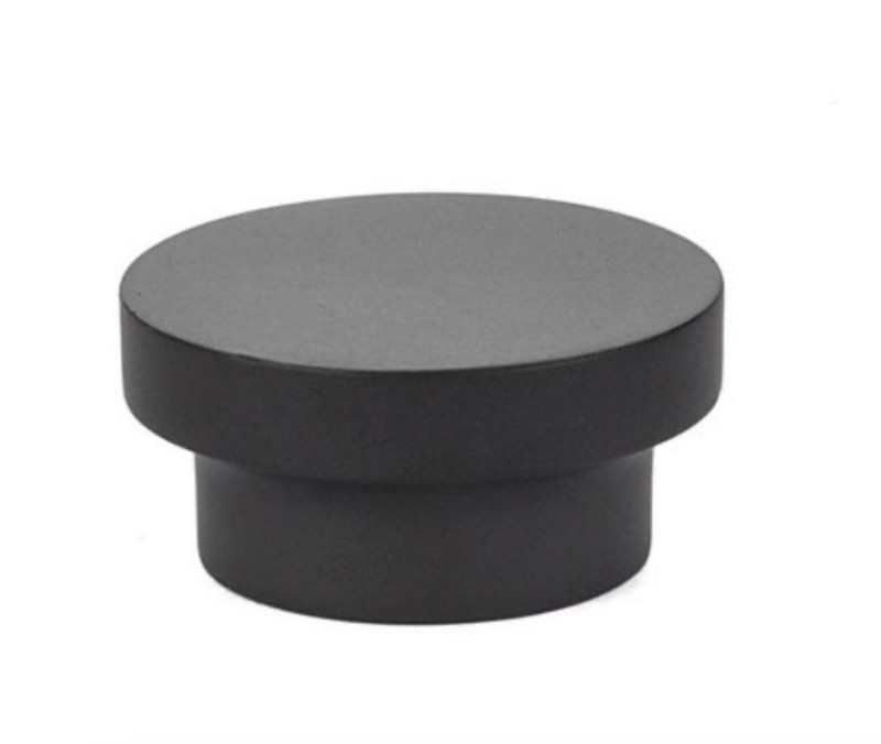 Set of 2 – EMTEK – 1 5/8″ Diameter District Knobs in Flat Black NEW 86449US19