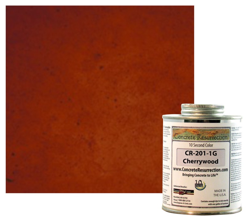 Fast Drying Concrete Stain-Professional-Easy to Use 400-600sq ft Cherrywood