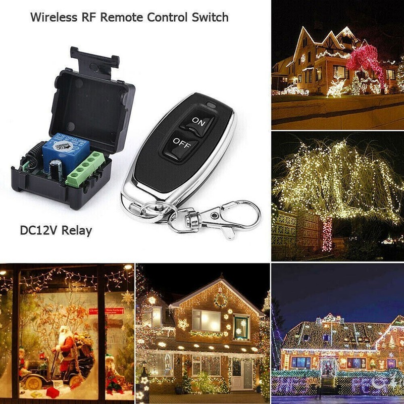 Mini Wireless Remote Control Switch DC 12V 1 Channel RF 433Mhz Relay Switch NEW