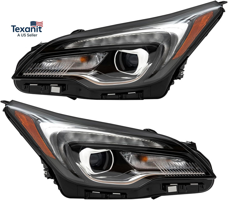 LED Headlight Assembly Left+Right Side for 2019-2020 Buick Envision Premium & Pr