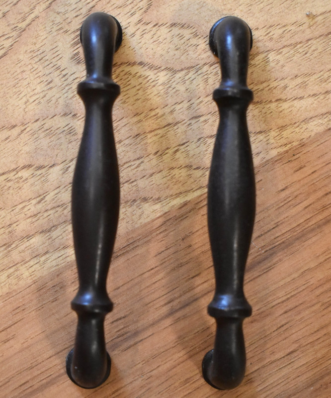 Wrought Cast Iron Door Cabinet Cupboard Handle Lot of 2 Pcs