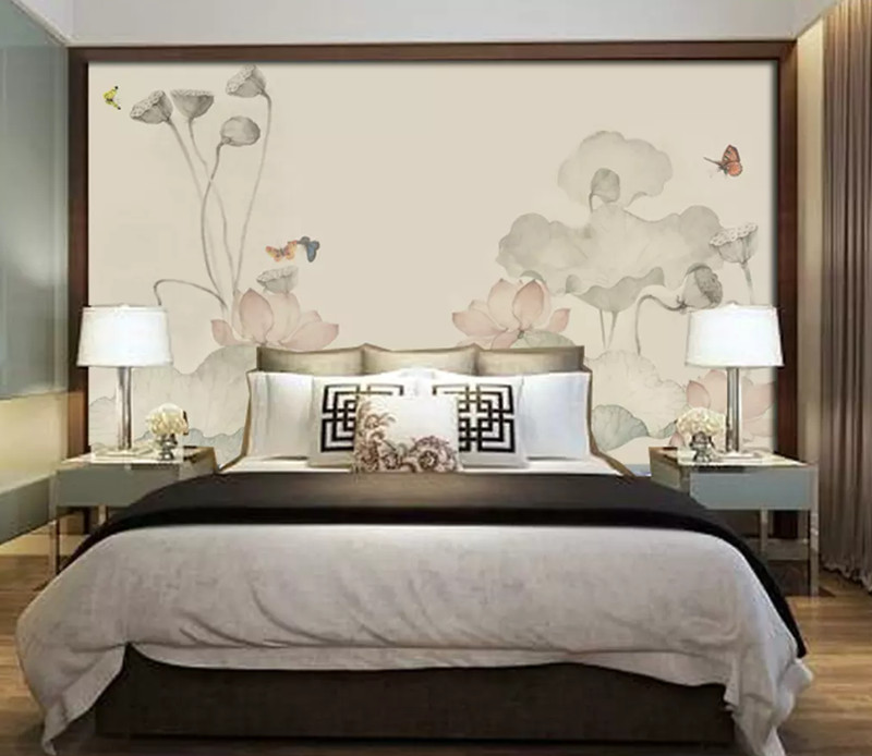 3D Inks Lotus 2419 Wallpaper Mural Wall Print Wall Wallpaper Murals US Coco