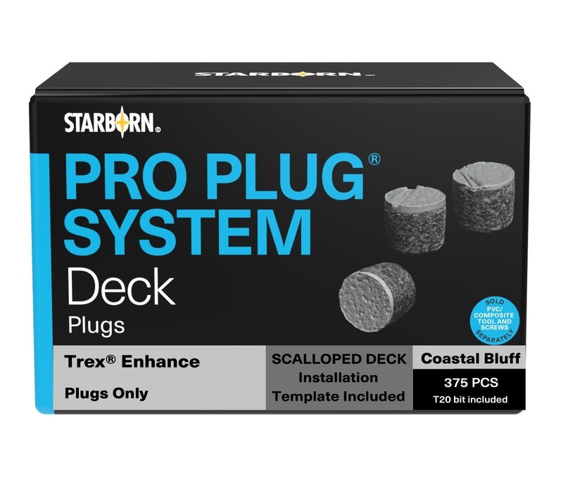 Pro Plug System for Trex Coastal Bluff, 375 Plugs for 100 Sq Ft