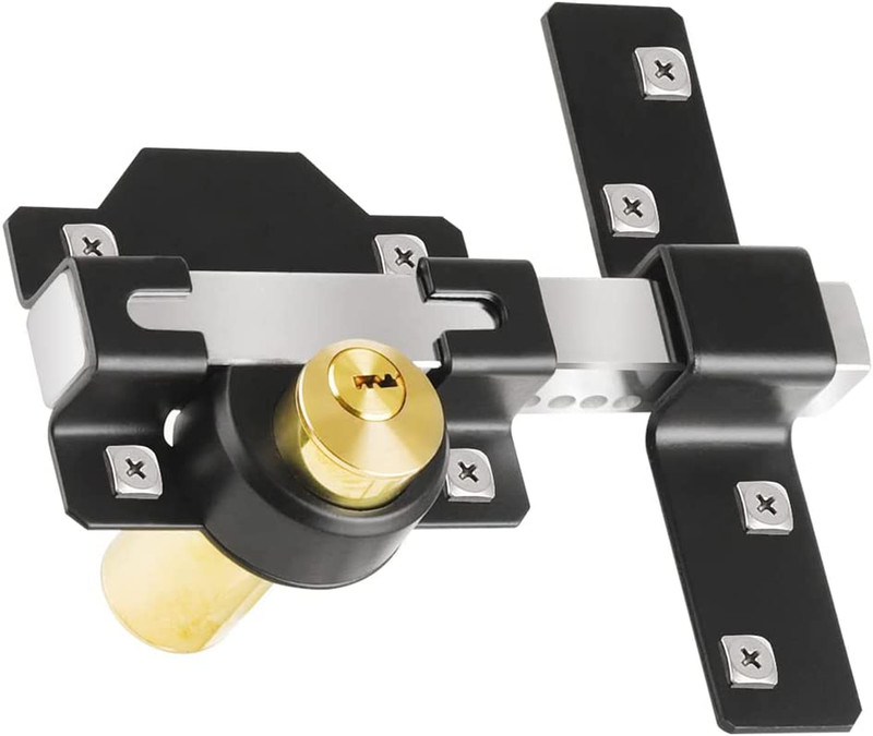 Barn Door Lock, 2″, Fence Gate Lock, Double Sided Gate Latch, Shed Door Lock for