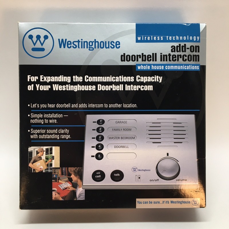Westinghouse WHI-5S Wireless Single Add-On Doorbell Intercom Additional Module