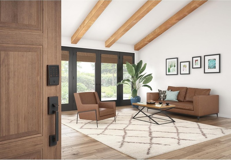 Schlage Encode Smart Wifi Deadbolt Lock for Front Door - Keyless Entry with App gallery