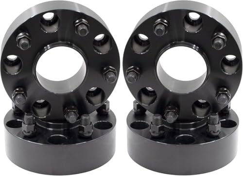 4 Pcs Wheel Spacers Adapter Hub Centric 2.00" Thick - 4 Pack Black Anodized gallery