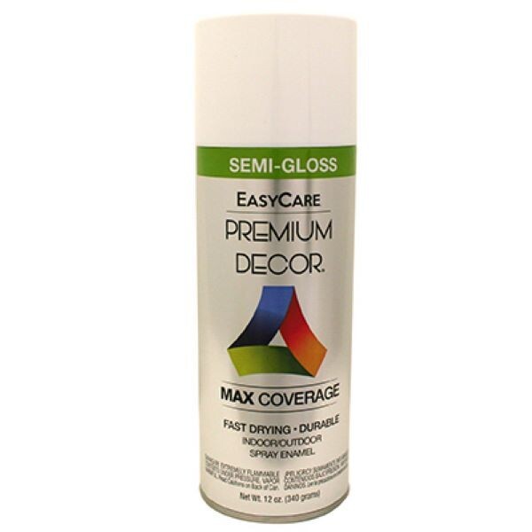 EasyCare PDS17-AER Can of Premium Decor White Semi-Gloss Spray Paint