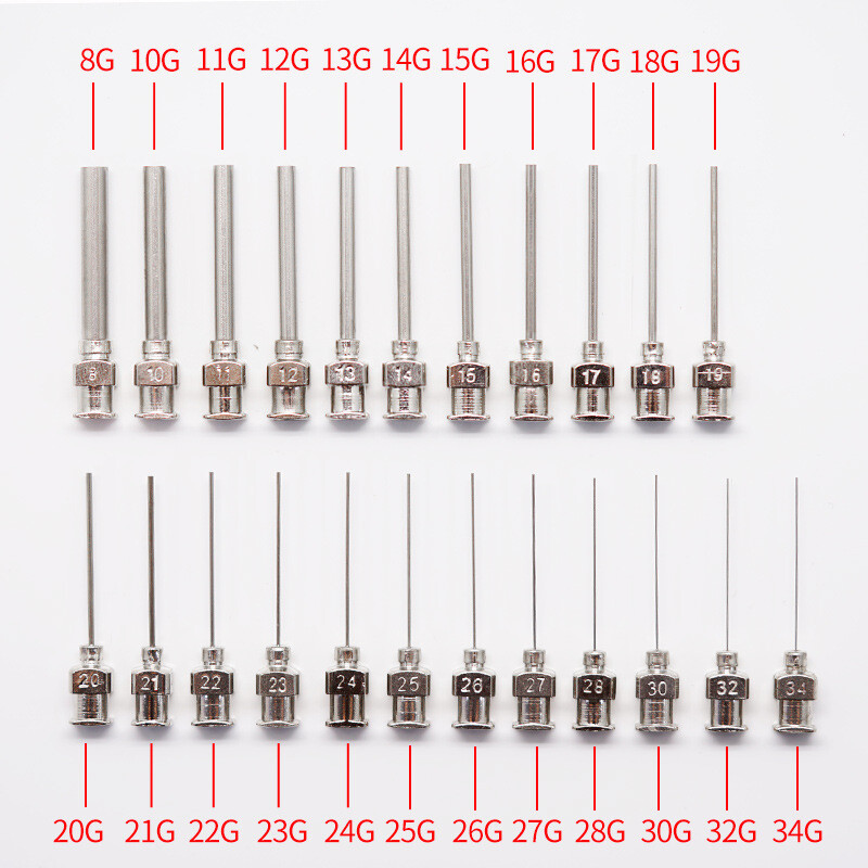 12x Precision Blunt Tip Dispenser Needles Stainless Steel Glue Needle Parts Kits gallery