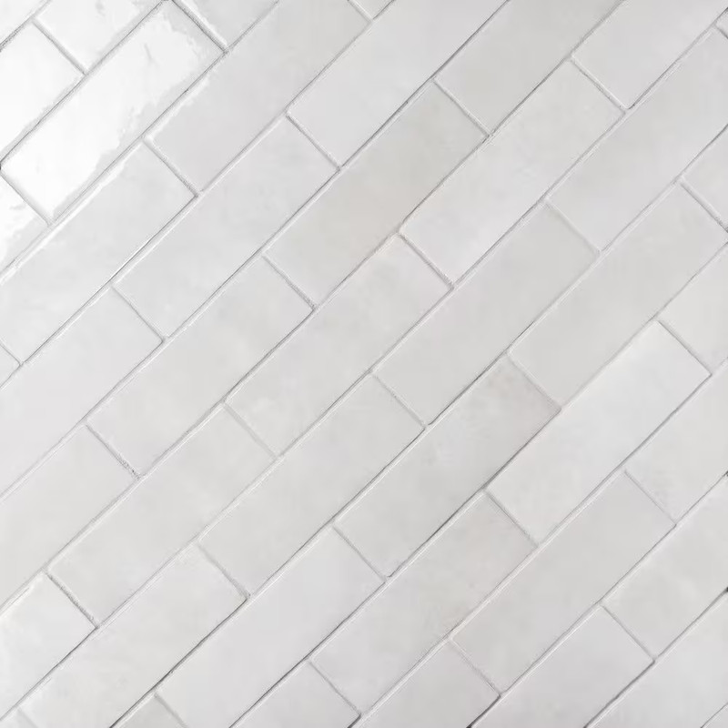 Cloe Subway Glossy Grey 2.5 In. X 8 In. Handmade-Look Ceramic Wall Tile (10.64 S