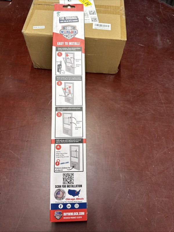 Smart Guard WL18SECURITY Winlock Window Security Lock, 18 In. Bar - Quantity 1 gallery