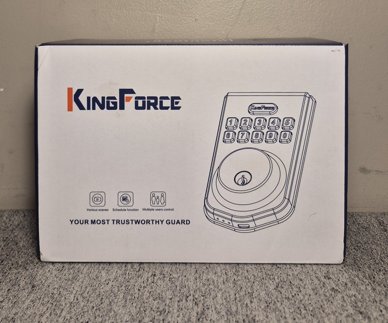 King Force Intelligent Door Lock Model D1 Black New