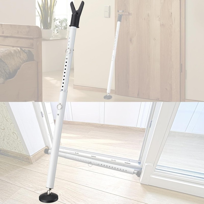 Door Security Bar Lock Entry Barricade Reinforcement Burglar Safety Lock Stopper gallery