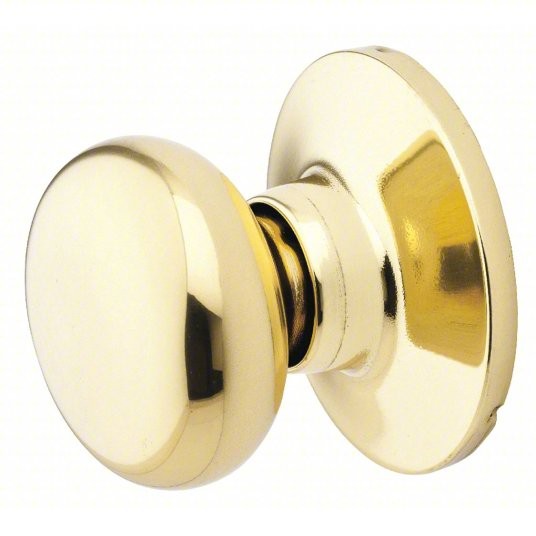 Master Lock Biscuit Style Dummy Knob Polished Brass BC0503BOX Non-Functional gallery