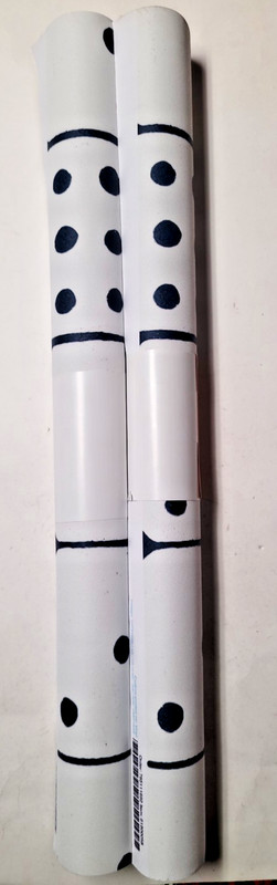 2 Rolls Spoonflower Wallpaper In Domines, Vinyl, 2ft by 27ft per roll