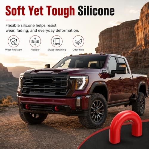 Tow Hook Covers Compatible with 2020 2021 2022 2023 2024 2025 2026 GMC Red gallery