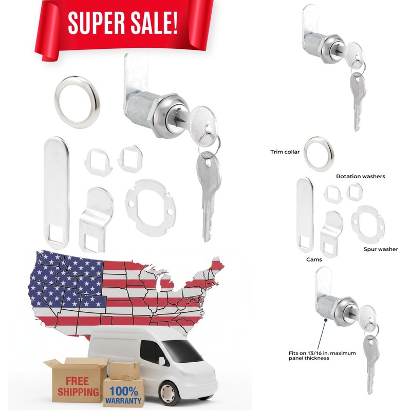 Secure Your Drawers with U 9945 Stainless Steel Lock – Complete Set Included
