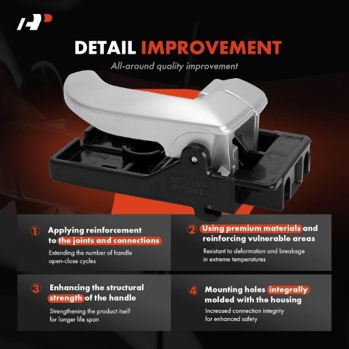 Front or Rear Right Passenger Side Interior Door Handle Compatible with Tucson 2 gallery