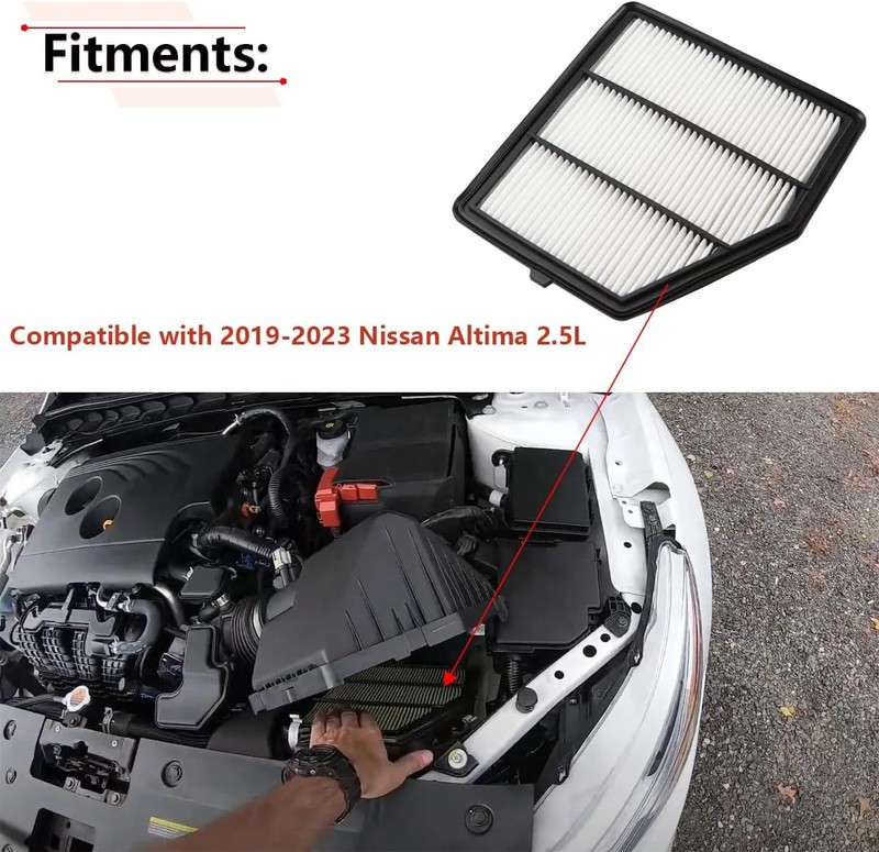 RLB-HILON Engine Air Filter Compatible with Nissan Altima 2.5L 2019 2020 2021 20 gallery
