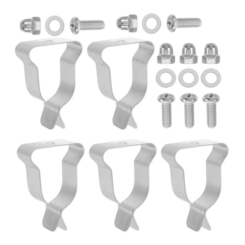 5 Sets Skylight Spring Clip Cabinet Glass Retainer Clips Kit for Cabinets