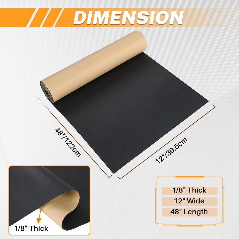 Sponge Neoprene with Adhesive Foam Rubber Sheet, 1/8 T x 12 W x 48 L, Closed ... gallery