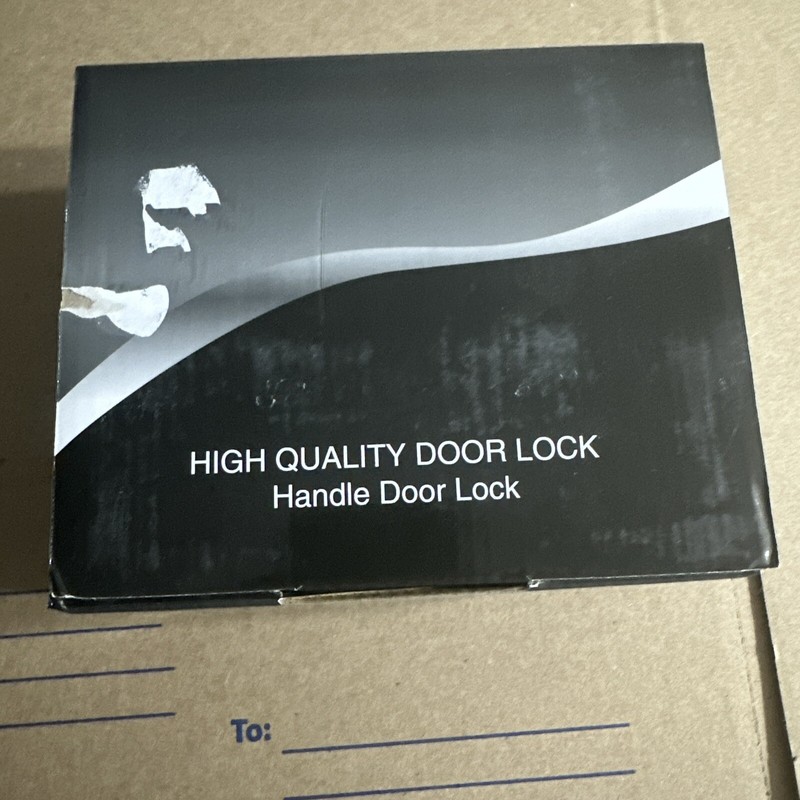 2 Pack High Quality Door Handle Door Lock Gold Tone