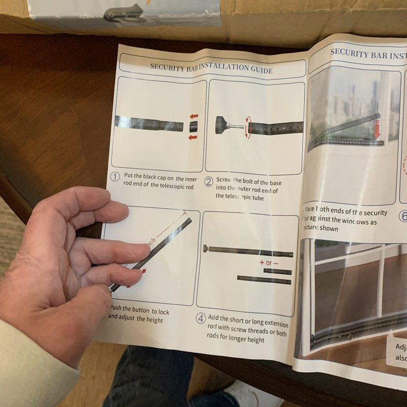 A/c Security Window Lock Bar Window Security Bars Sturdy Steel Extends From 10 gallery