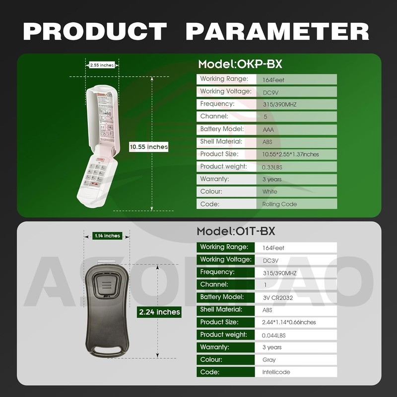Genie-Compatible Garage Door Keypad with 164 Ft Range - User-Friendly Design gallery