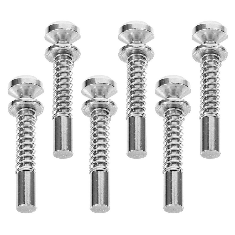 6Pcs Durable Iron Crib Latch Spring Loaded Locking Pins for Bed Use Silver gallery