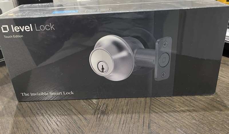 Level Lock Smart Lock Touch Edition Smart Deadbolt Keyless Entry, Black – SEALED