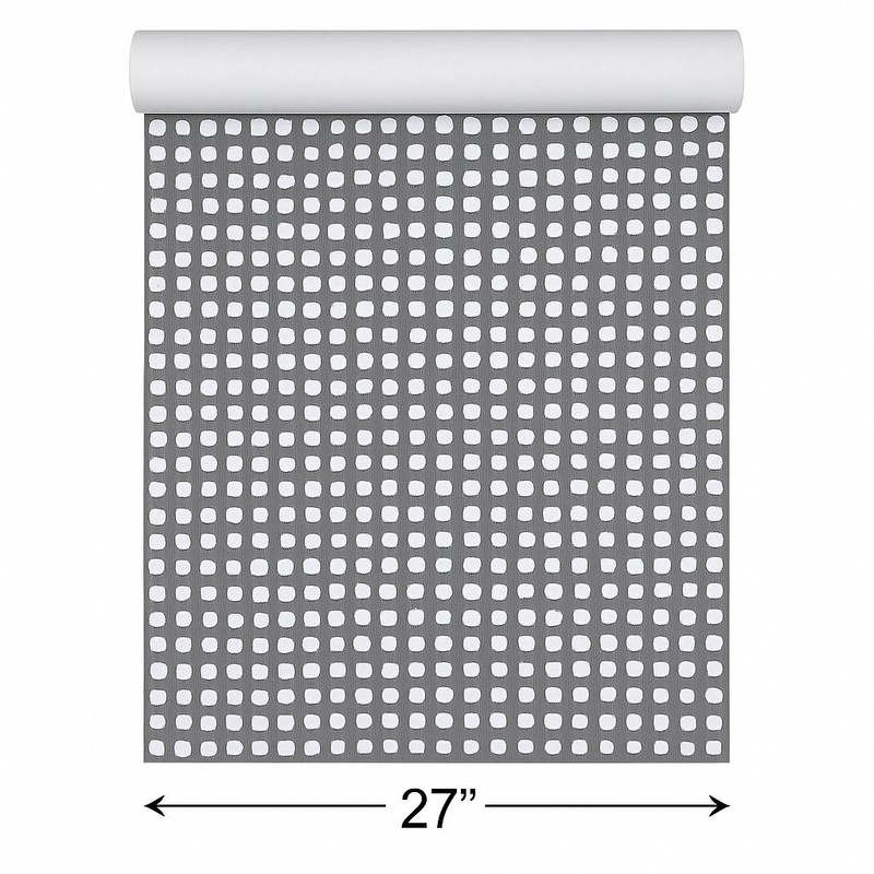Geometric Grid matte deep gray silver metallic dots textured modern wallpaper 3D gallery