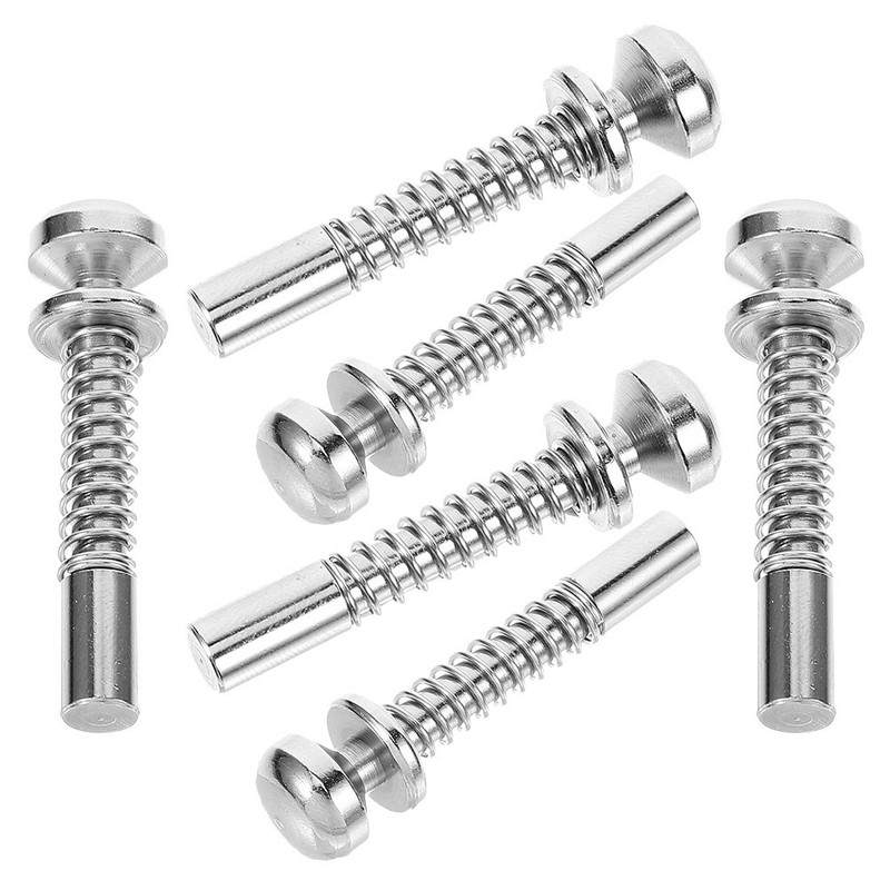 6Pcs Durable Iron Crib Latch Spring Loaded Locking Pins for Bed Use Silver gallery