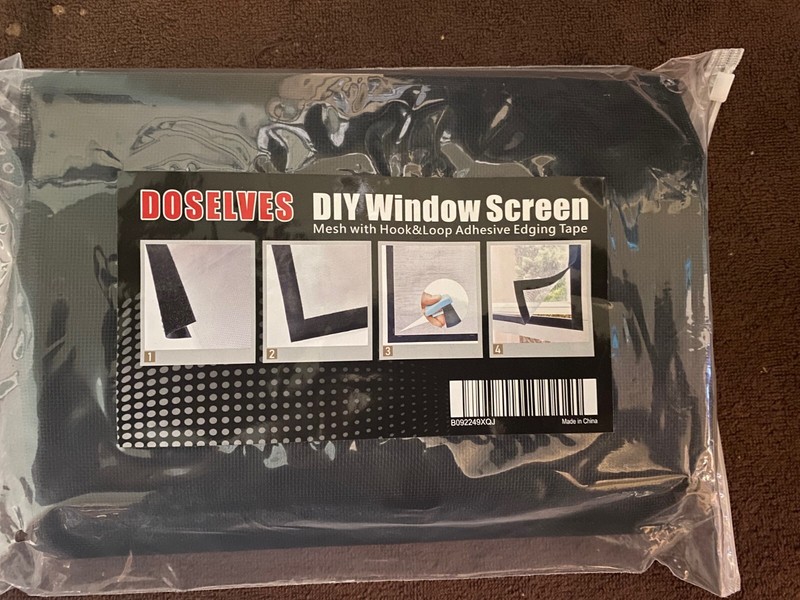 DIY Window Screen Mesh with Hook&Loop Edging Tape Doselves